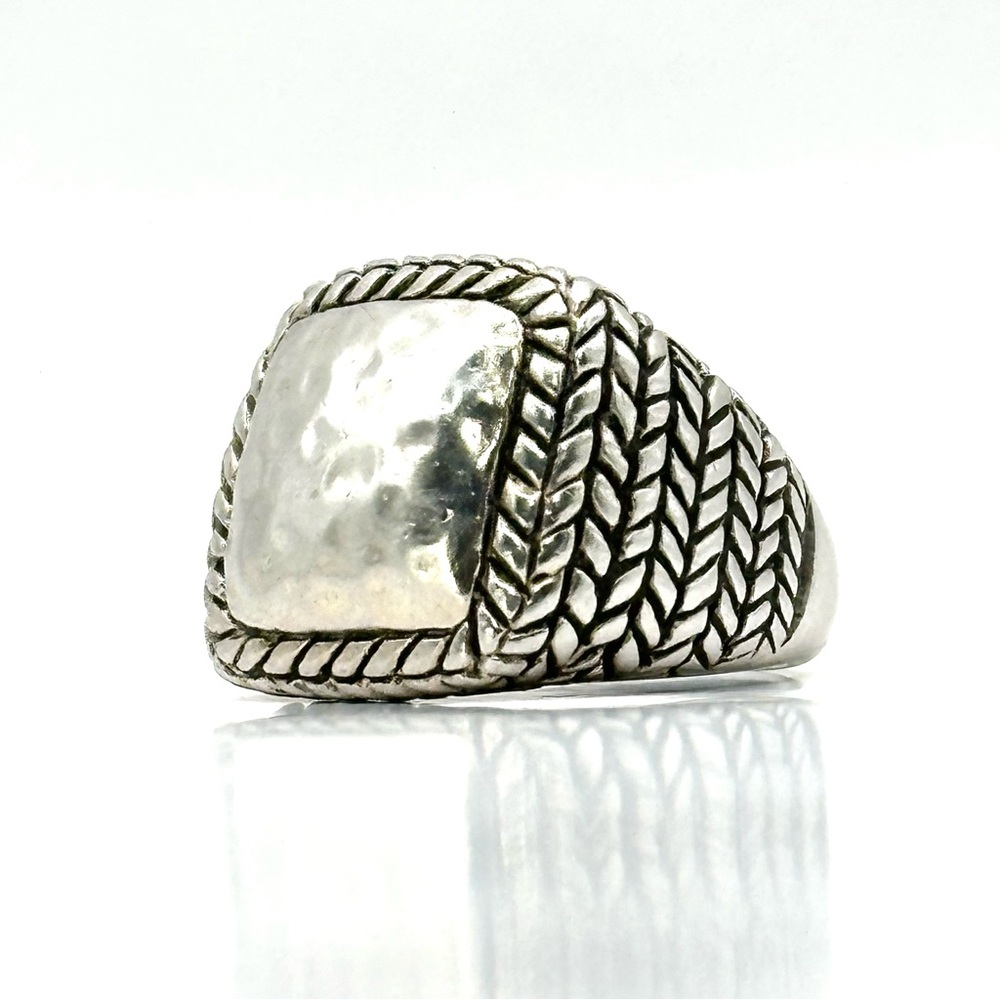 Silpada Retired Vintage R1646 Sterling Silver Hammered Ring Size 6.5